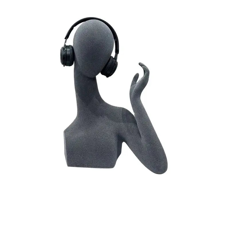 Luxury Abstract Character Wearing Headphones Action Figure