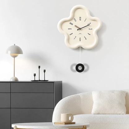 Cream Style Living Room Wall Clock