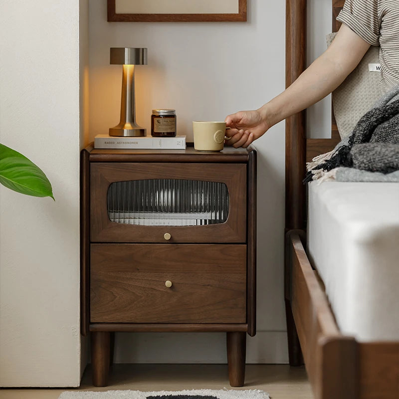 Mid Century Modern Mobile Cabinets Storage Bedside Table