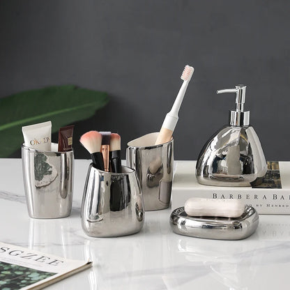 Golden Ceramic Bathroom Accessories