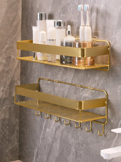 Bathroom Gold Storage Rack