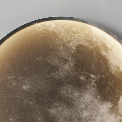 Modern Gray Moon LED Wall Lamp